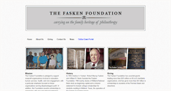 Desktop Screenshot of faskenfoundation.org