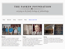 Tablet Screenshot of faskenfoundation.org